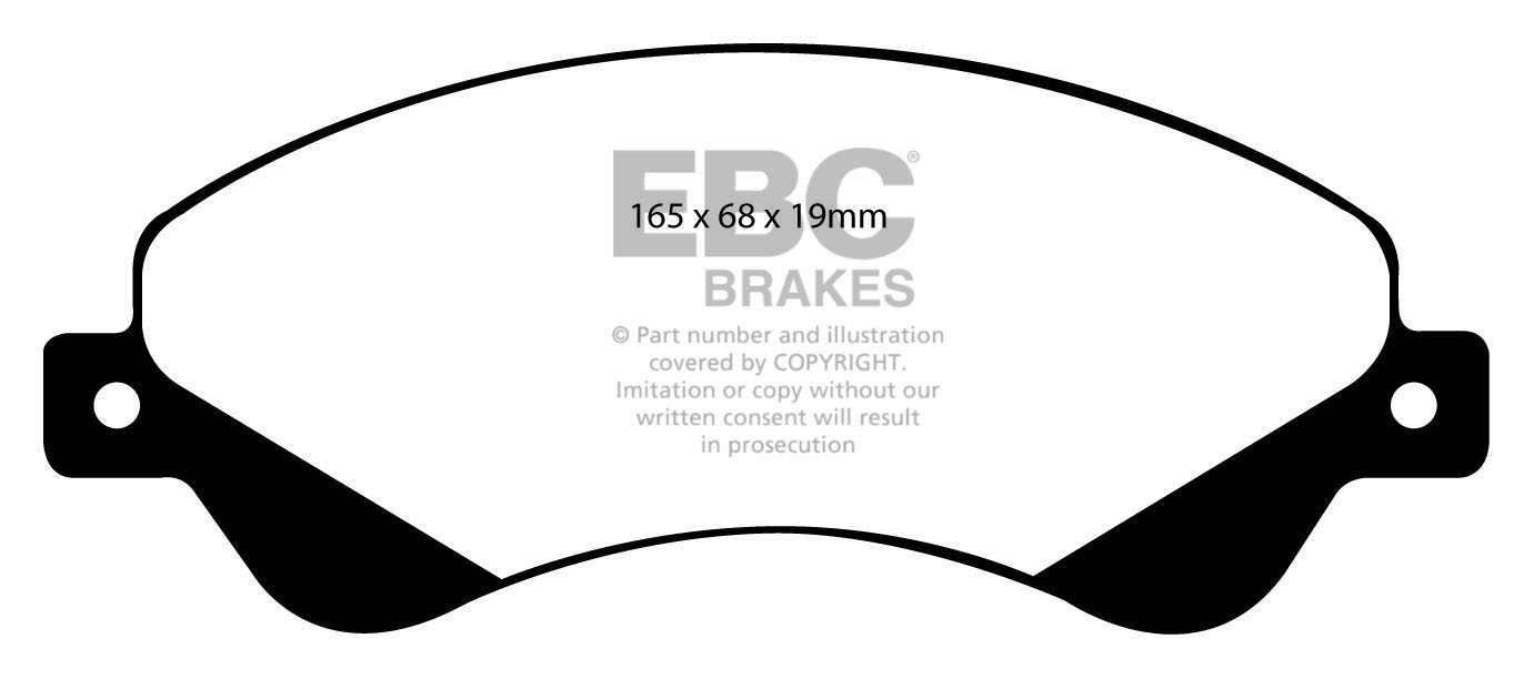 EBC Brakes FORD BEDRIJFSWAGEN Transit 260 2006-.. Remblokken voo