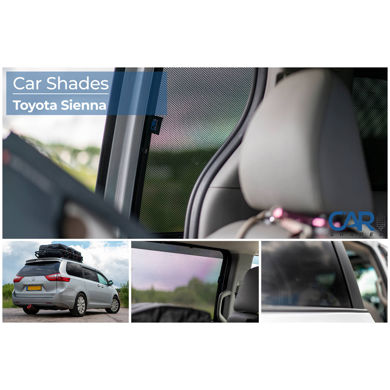 Set Car Shades (rear side doors)  Toyota Sienna (XL30) 2011-2020 (2-pieces)