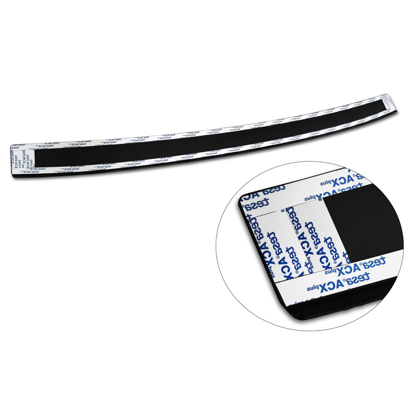 Matzwart Aluminium Achterbumperprotector  Skoda Kamiq 2019- 'Riffled Plate'