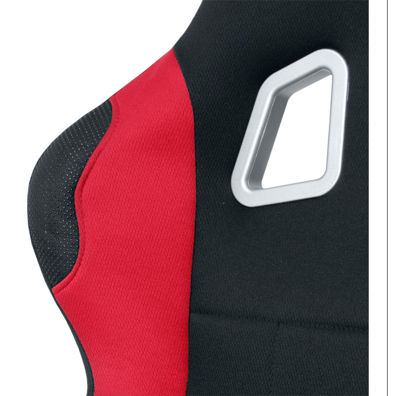 Sportstoel 'K5' - Zwart/Rood - Vaste rugleuning - incl. sledes