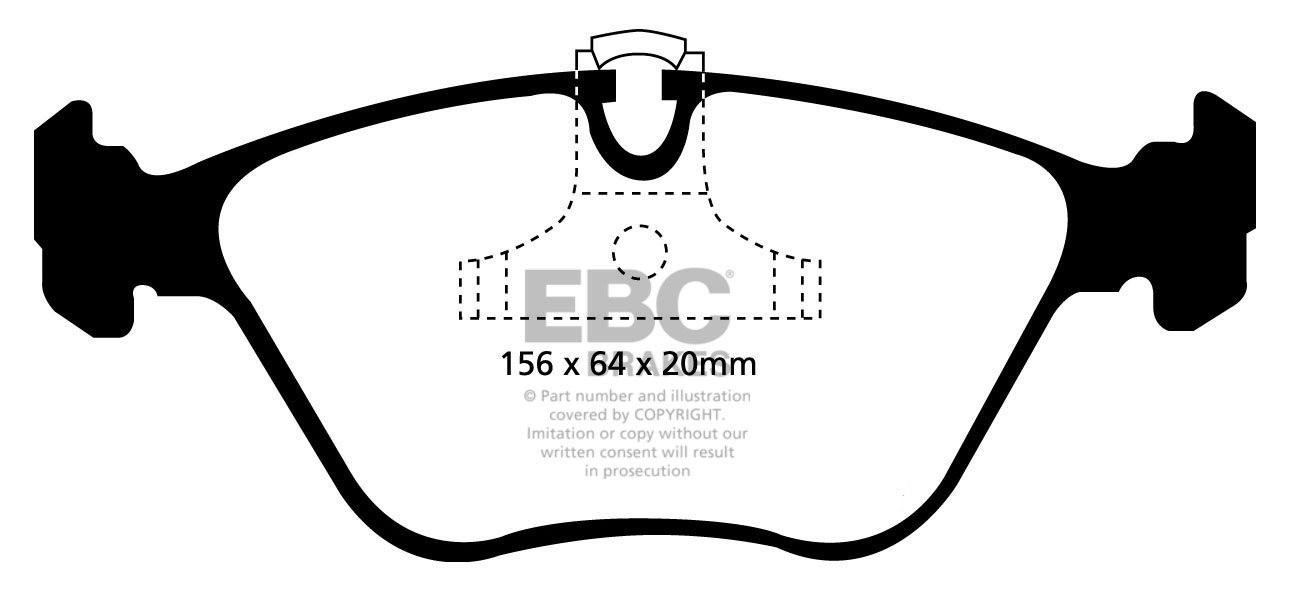 EBC Brakes BMW 530 3.0 (E39) 96-2000 Remblokken voorzijde