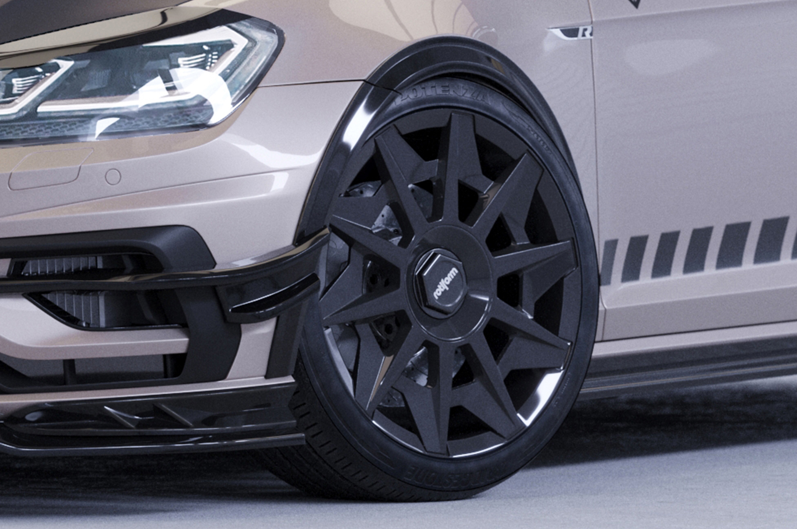 Spatbordverbreders Volkswagen Golf 7 CSR