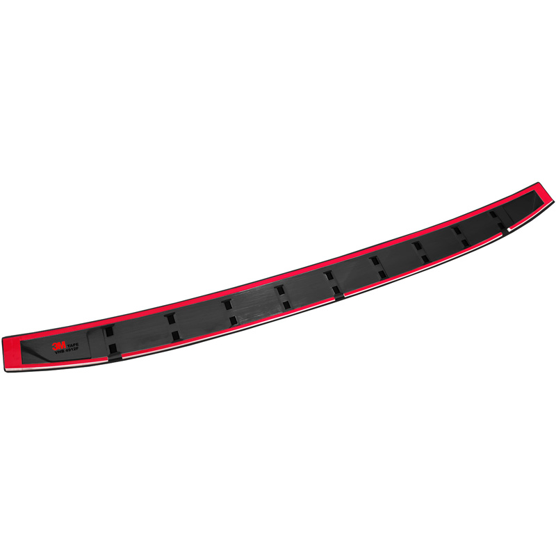 Black Stainless Steel Rear bumper protector  Volvo V90 II 2016- (incl. Cross Country) 'STRONG EDITION'