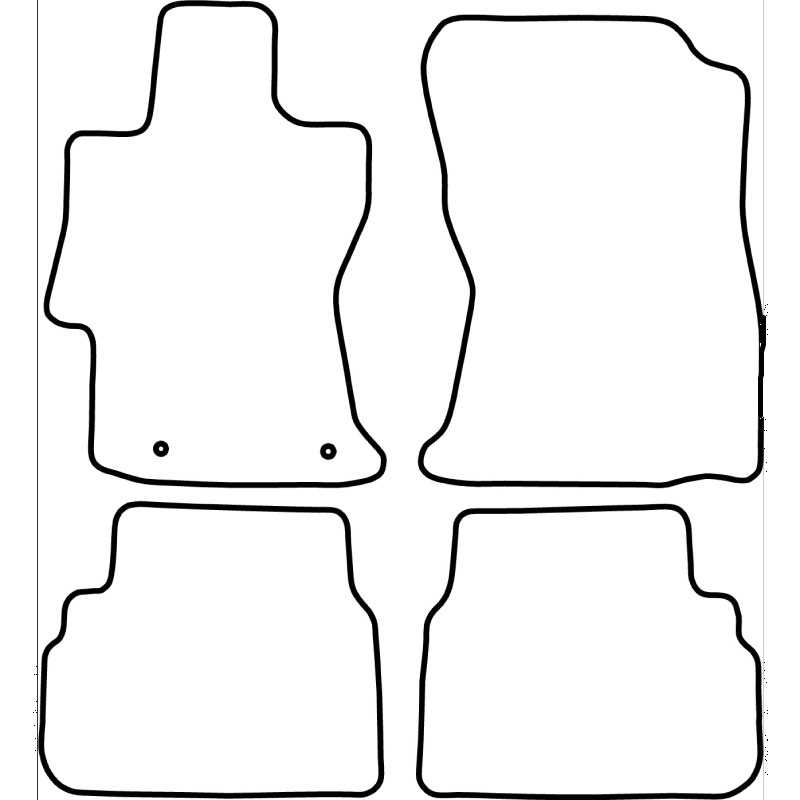 Set velour car mats  Subaru XV II 2017-