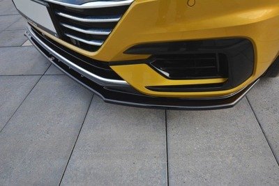 Voorspoiler V.3 Volkswagen Arteon Maxton Zwart Glans