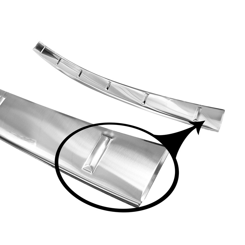Stainless Steel Rear bumper protector  Mercedes GLE II (W167) 2019-2023 incl. 53 AMG 'Ribs'