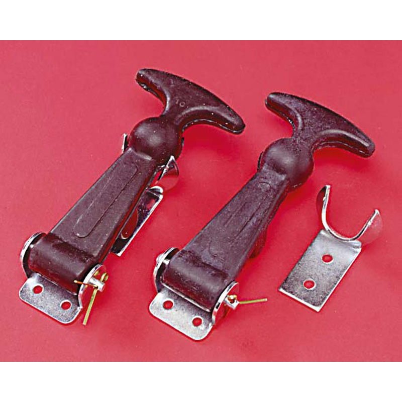 Set rubber bonnet hooks 'Large' 123mm