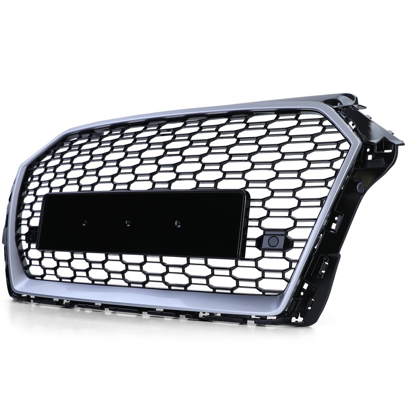 Grill Audi A3 8V RS3 look 17-20 Zwart/Zilver