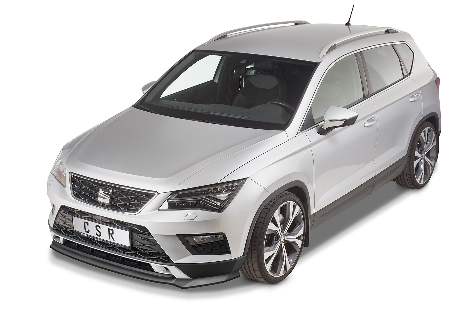 Voorspoiler Seat Ateca (Typ 5FP, KH7) CSR glans Zwart