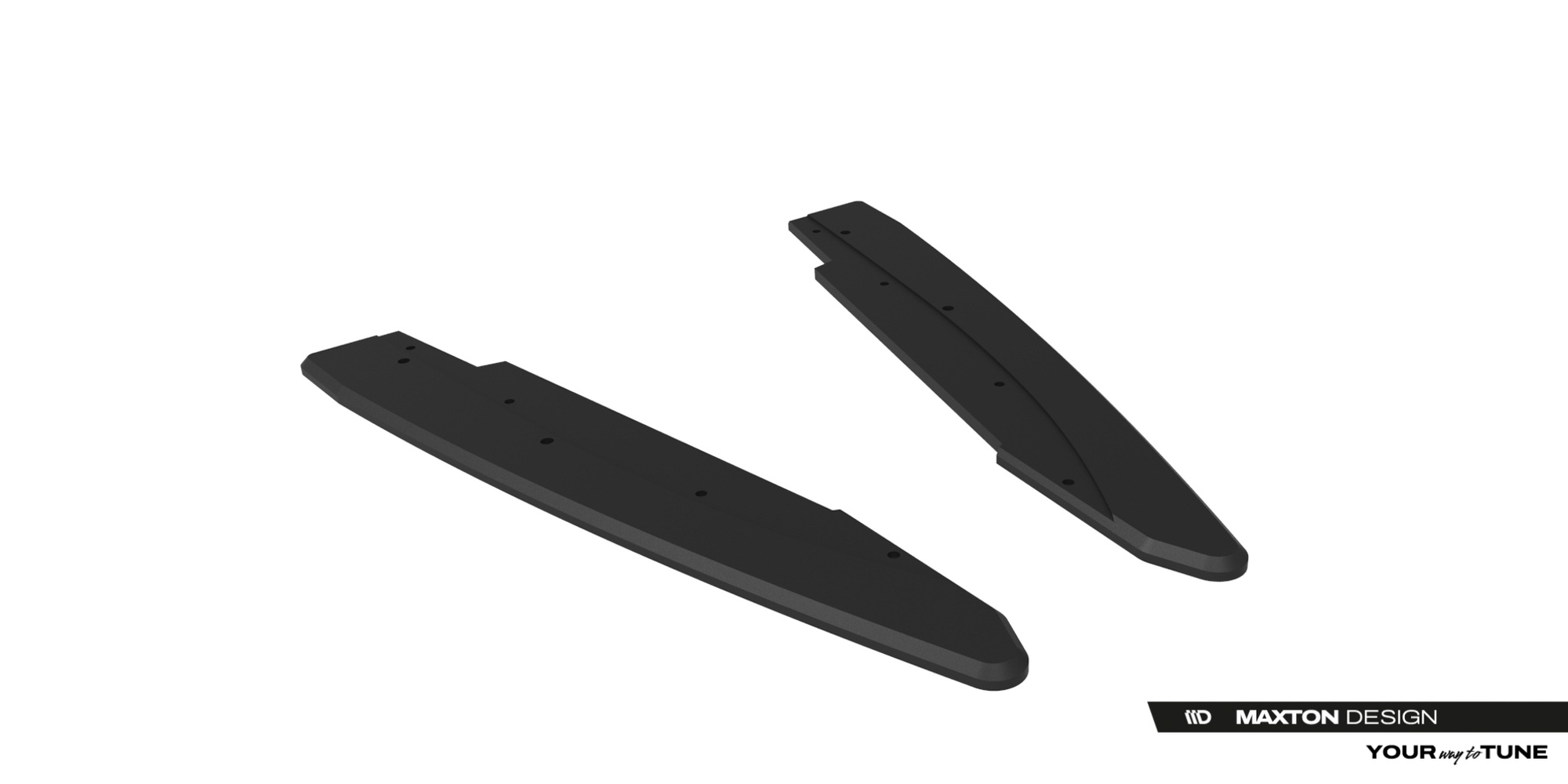 Street Pro Rear Side Splitters Ford Mustang Dark Horse Mk7