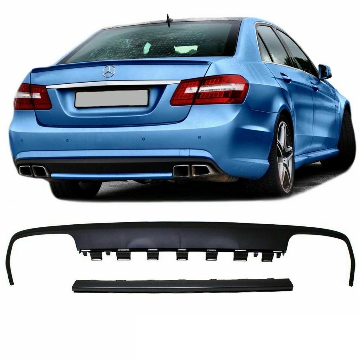 Diffusor Mercedes W212 E63 Look Zwart
