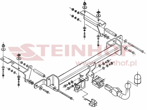 Trekhaak Opel Zafira II excl.OPC 07/2005-