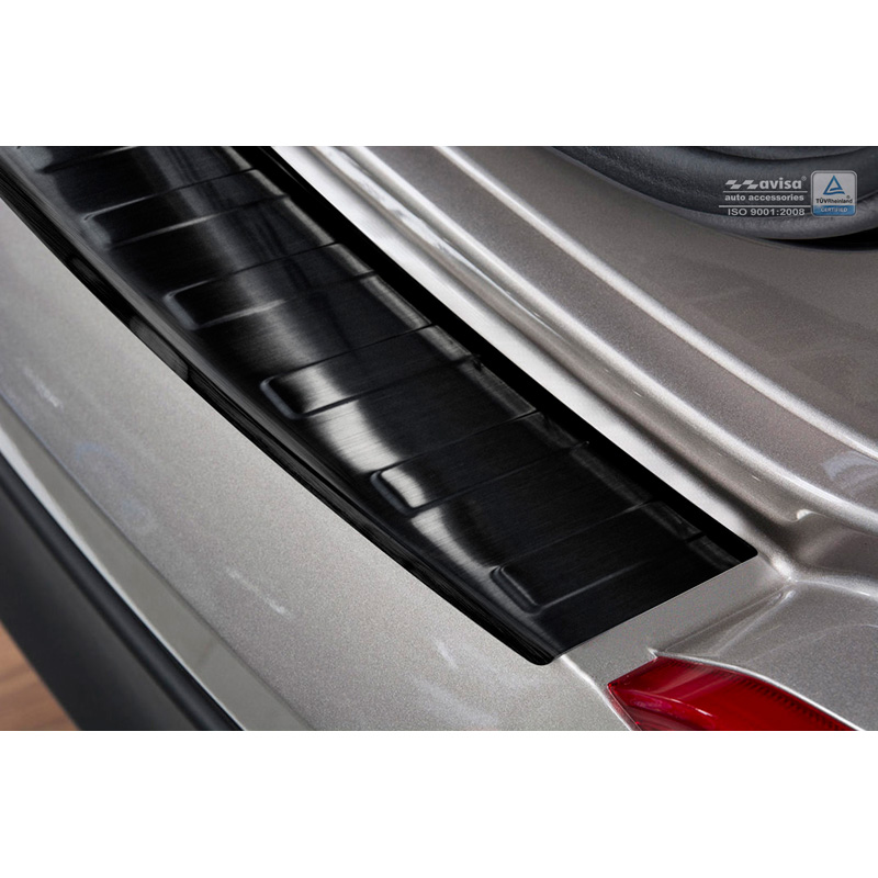 Zwart RVS Achterbumperprotector  Hyundai Tucson 2015-2018 'Ribs'
