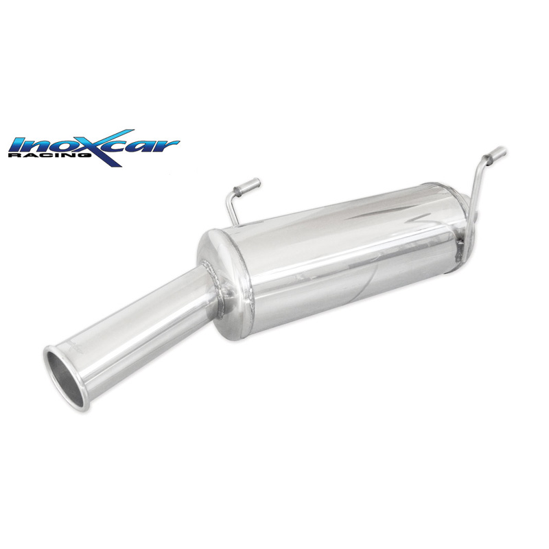 100% Inox Sport Exhaust  Peugeot 206 16v GTI 136hp 1994-2004 1x76mm Retro Style