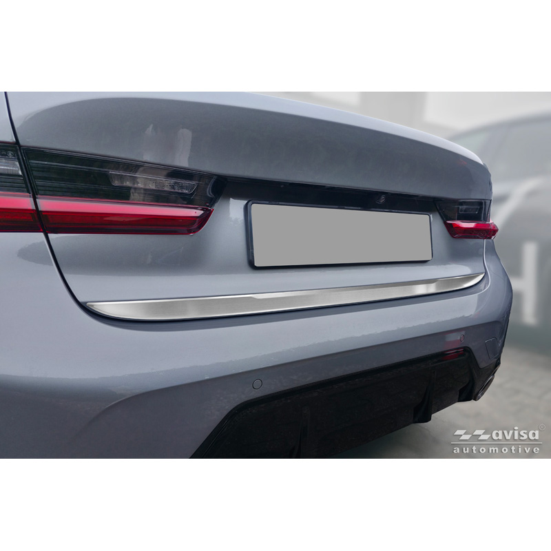 Avisa Geborsteld RVS Kofferbak Sierlijst  BMW 3-Serie (G20) M-Sport Facelift 2018-2022, Facelift 2022-2024 & Facelift 2024-