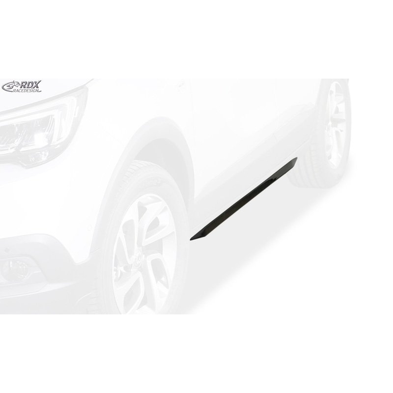 Side skirts 'Slim'  Opel Crossland 2017- (ABS glossy black)