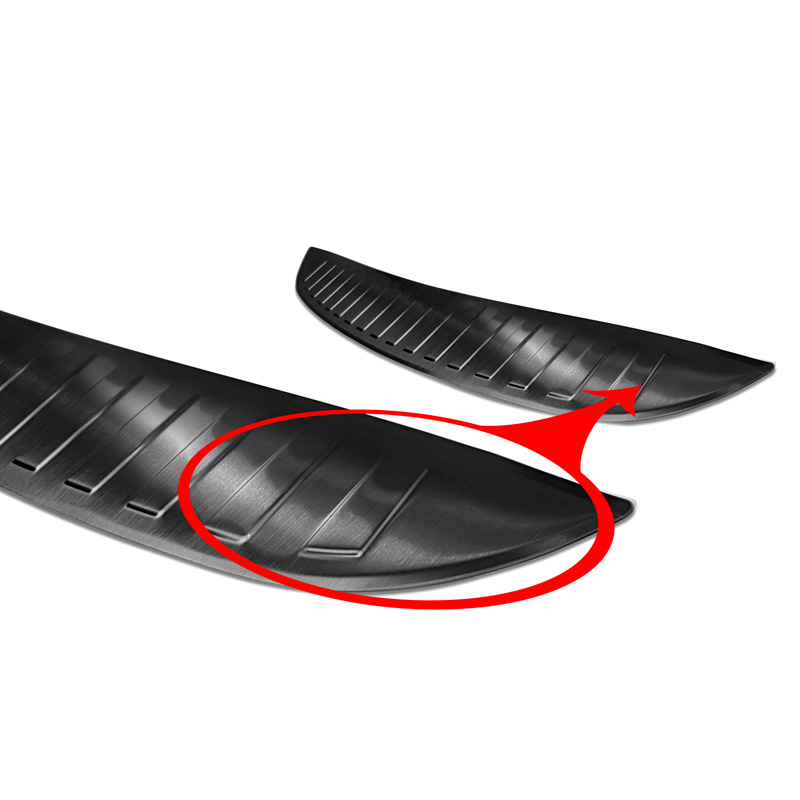 Zwart RVS Achterbumperprotector  Mazda CX-3 2015-2022 'Ribs'