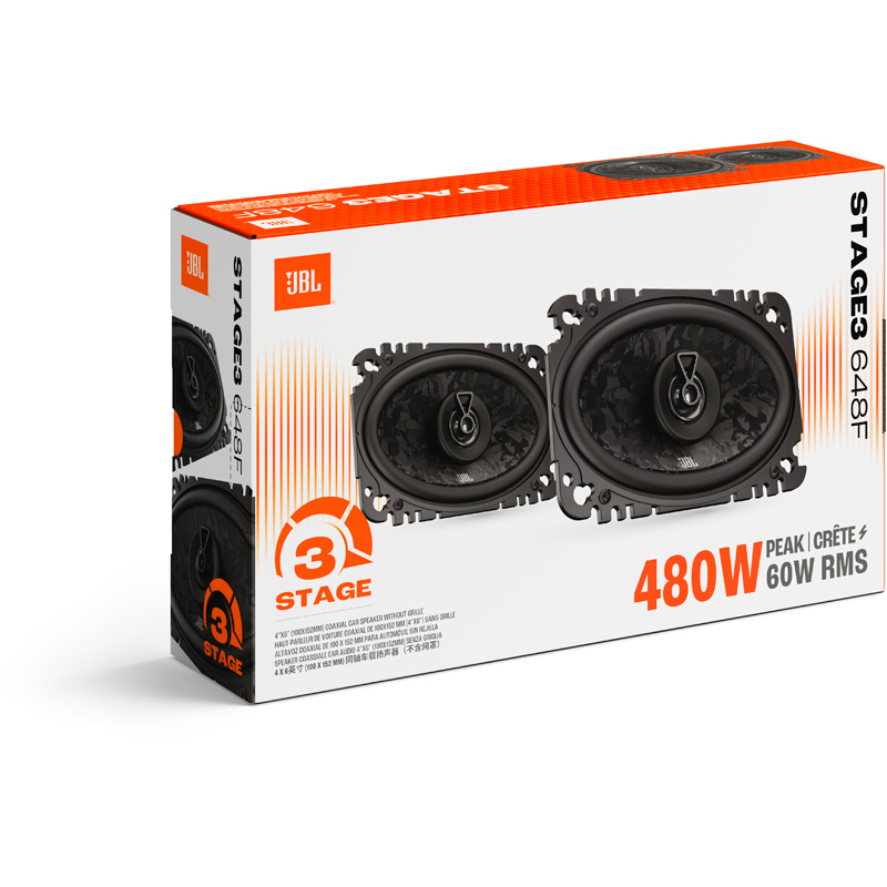JBL Stage 3 Gen2 648F 4x6'' (102x152mm) Coaxial 480Watt Speaker Set (without grille)