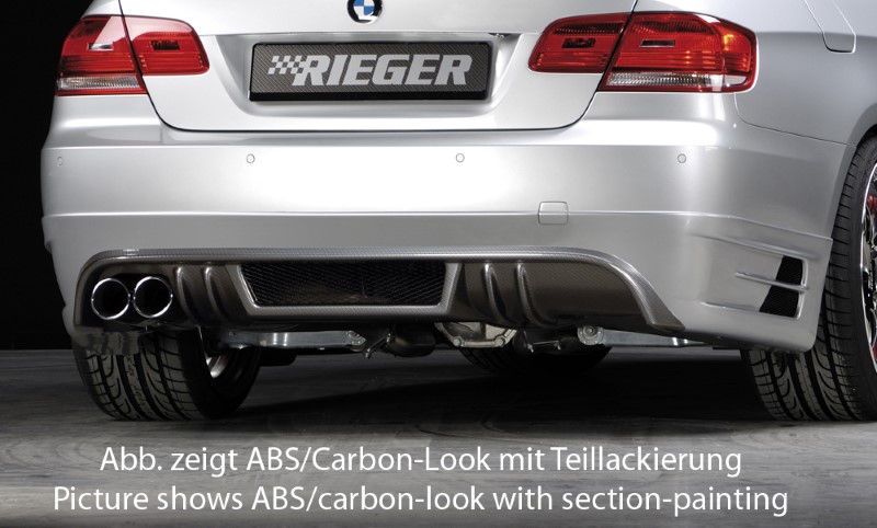 Achterbumper Diffusor BMW E92 alleen 335i duplex Coupe Rieger