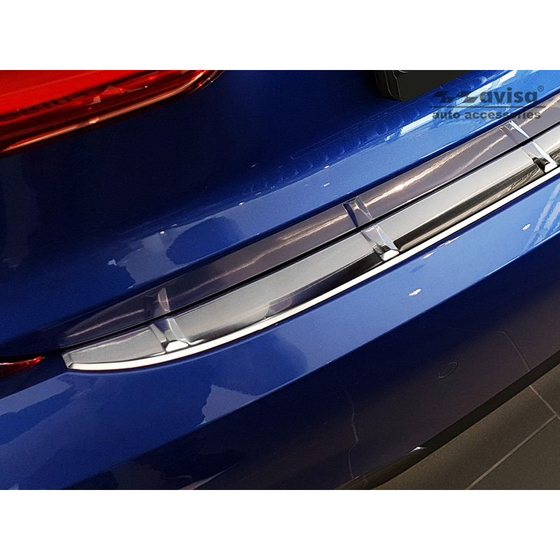Stainless Steel Rear bumper protector  BMW 3-Series G20 Sedan M-Package 2019- 'Ribs'