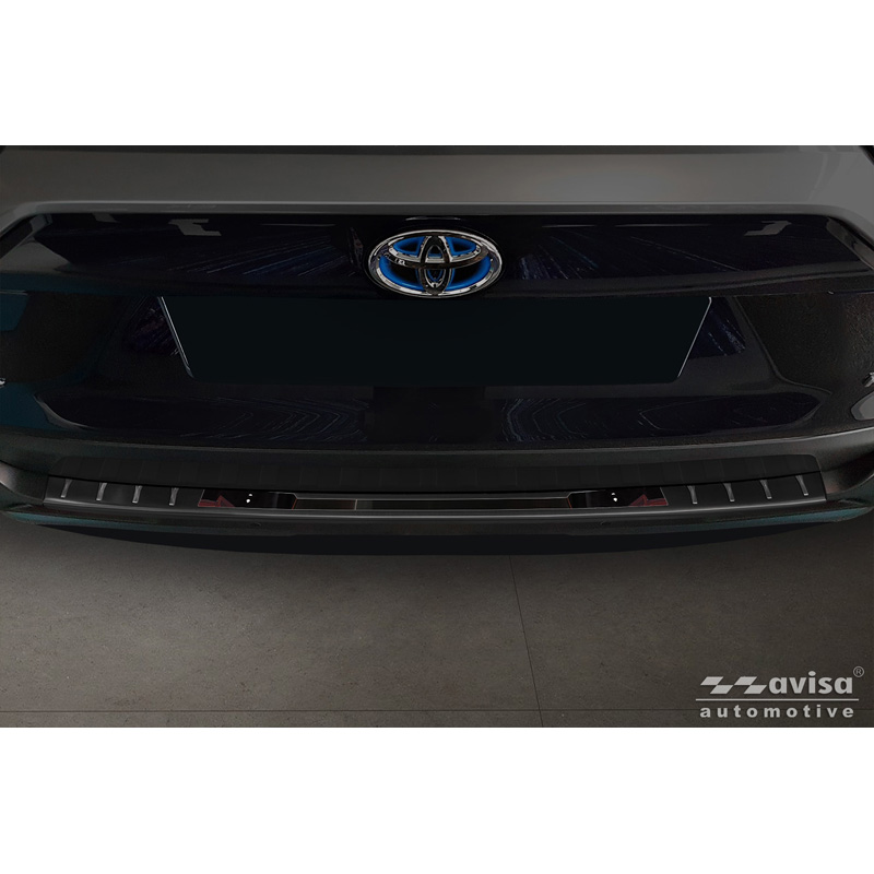 Avisa Zwart RVS Achterbumperprotector  Toyota RAV4 V (XA50) 2018- incl. Plug-in-Hybrid 'Shadow Premium'