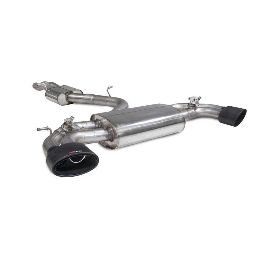 Audi RS3 8V Saloon / Sedan 17 - 18 Non-GPF Model Non-resonated cat/gpf-back system with valves
