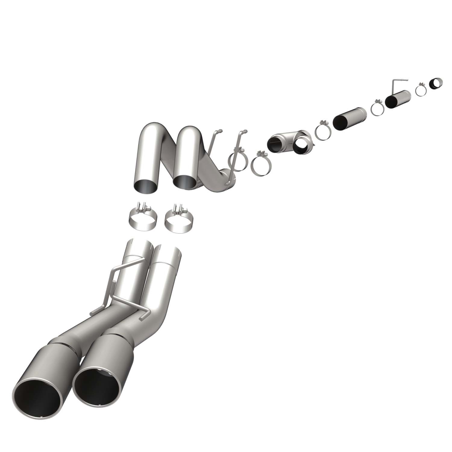Ford Sys PI 08 Ford F-Series 6.4L duals Magnaflow Cat-Back