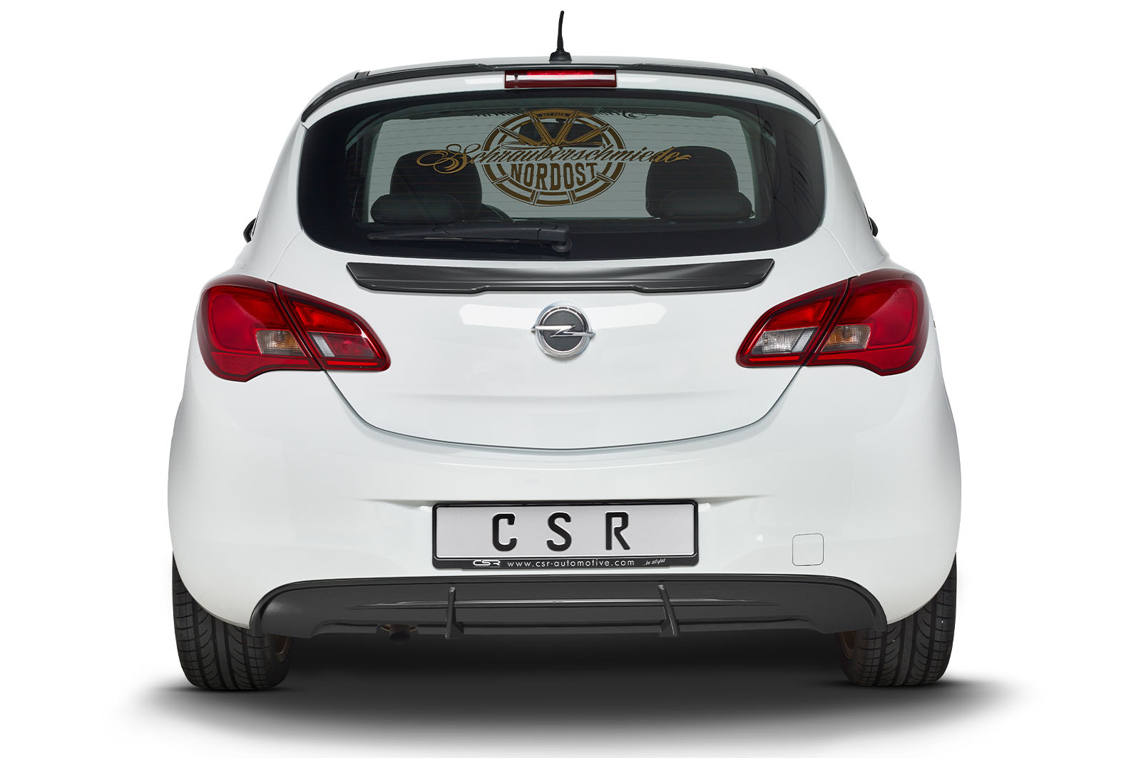 Spoiler Opel Corsa E CSR glans Zwart