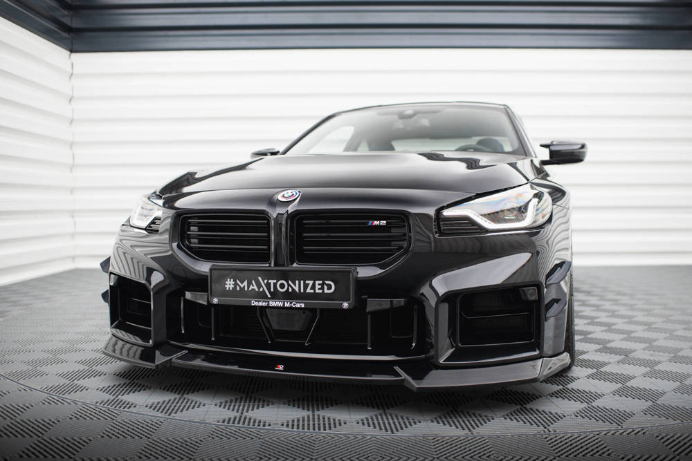 Voorspoiler V.2 BMW M2 G87 Maxton Glans Zwart