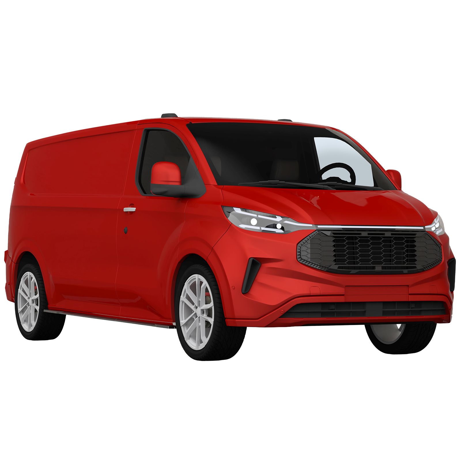 Grill zwart glans Ford Tourneo / Transit Custom vanaf 2023 Glans Zwart