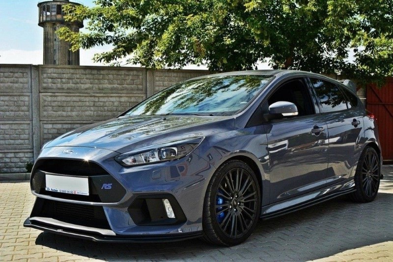Voorspoiler Ford Focus RS Mk3 V.4 Glanzend Zwart
