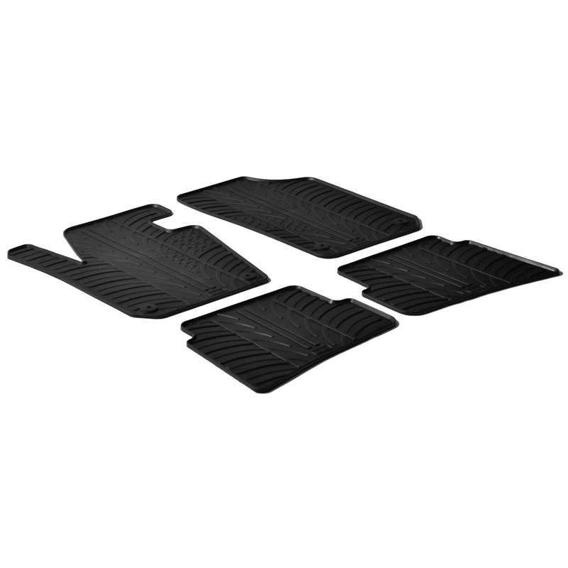 Rubbermatten  Seat Ibiza 6J 2008-2017 (T profiel 4-delig + montageclips)