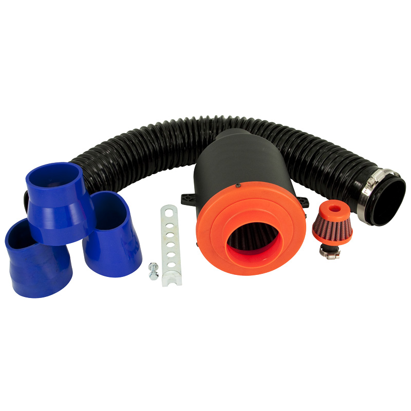 Universeel Luchtfiltersysteem incl. 80cm Slang/Carterfilter/3 Adapters 55mm/63mm/70mm