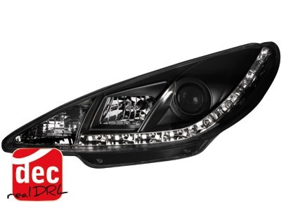 Headlights Peugeot 206 98-07 Devil Eyes Dlite LED Black