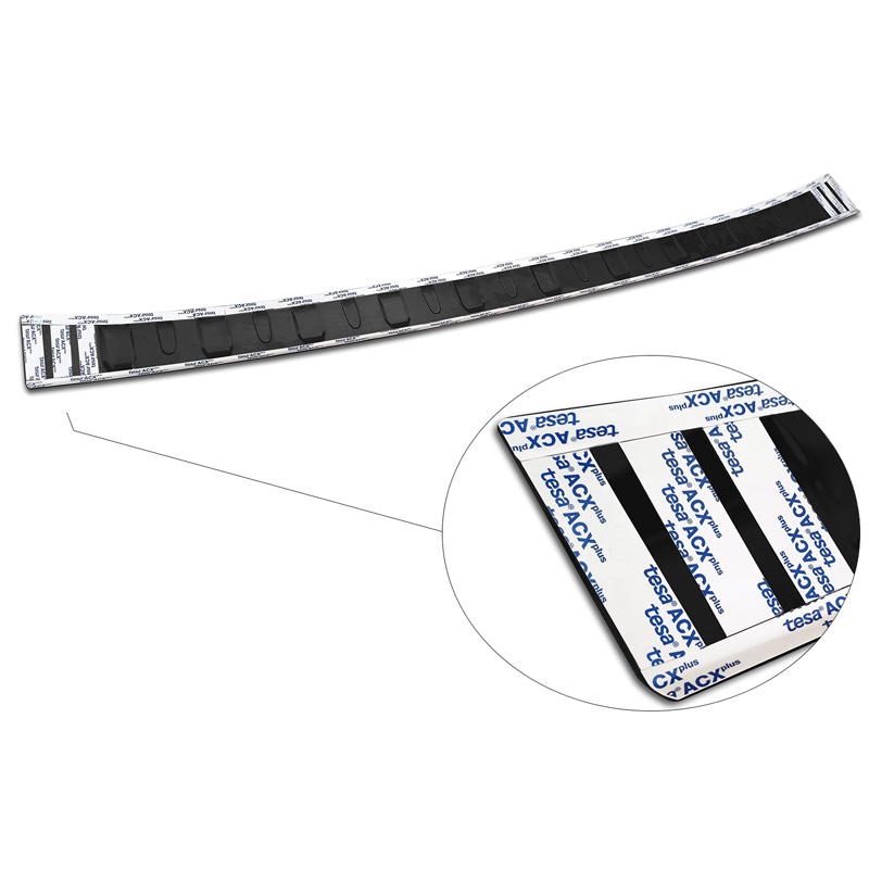 Zwart RVS Achterbumperprotector  Renault Kangoo III Furgon & Nissan Townstar 2021- 'Ribs'