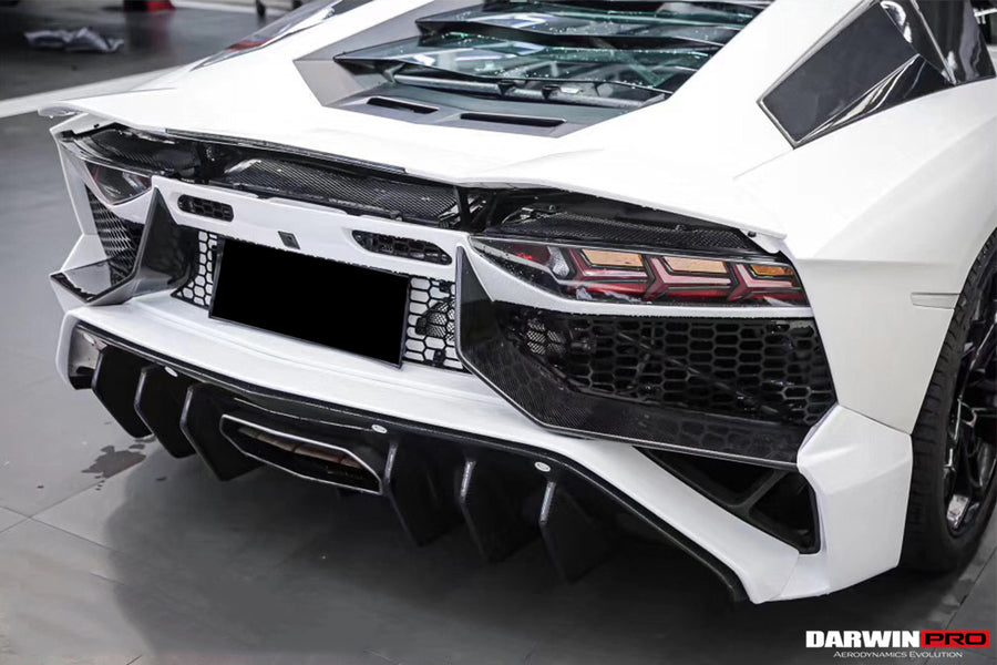 Lamborghini Aventador LP700 LP740 Coupe/Roadster SV Style Rear Bumper 2011-2016