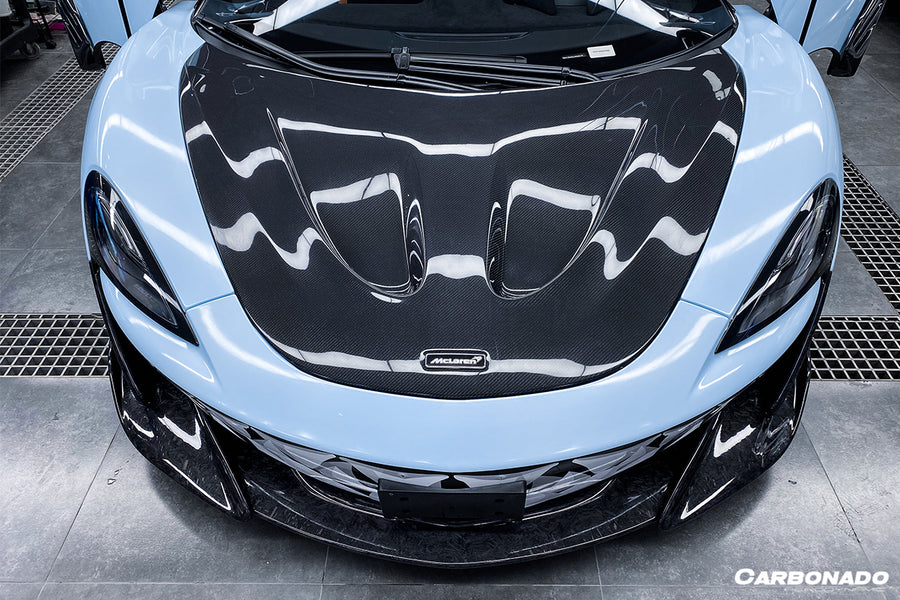 McLaren 600lt 2018-2021 540c/570c/570gt 2015-2021 P1 Style Carbon Fiber Motorkap