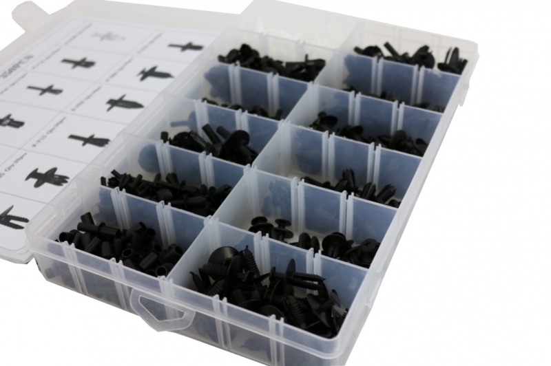 Auto Clips Plastic fasteners Kit 350 pcs