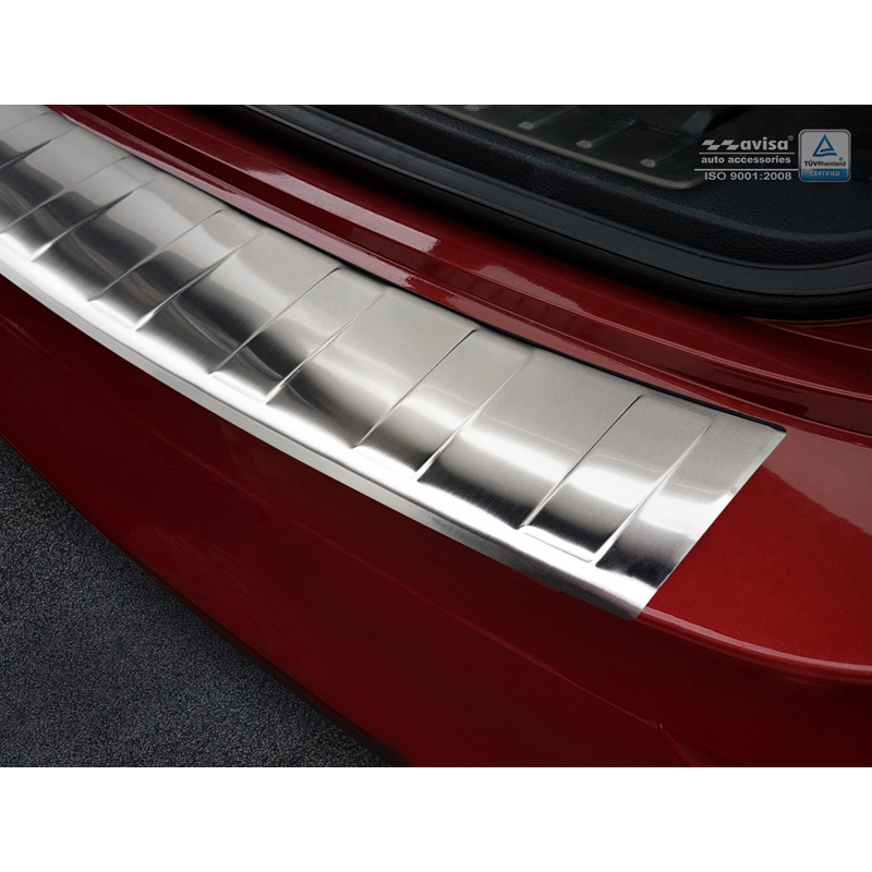 Stainless Steel Rear bumper protector  BMW X6 (E71) 2009-2014 'Ribs'