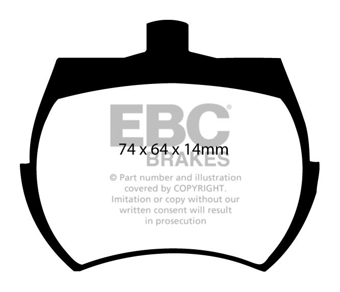 EBC Brakes VAUXHALL (OPEL) Viva 1.6 68-72 Remblokken voorzijde g