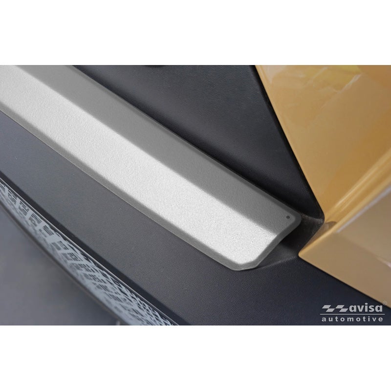 Avisa Stainless Steel Rear Bumper Protector  Dacia Spring Facelift 2024- - Soft Silver - 2-pieces