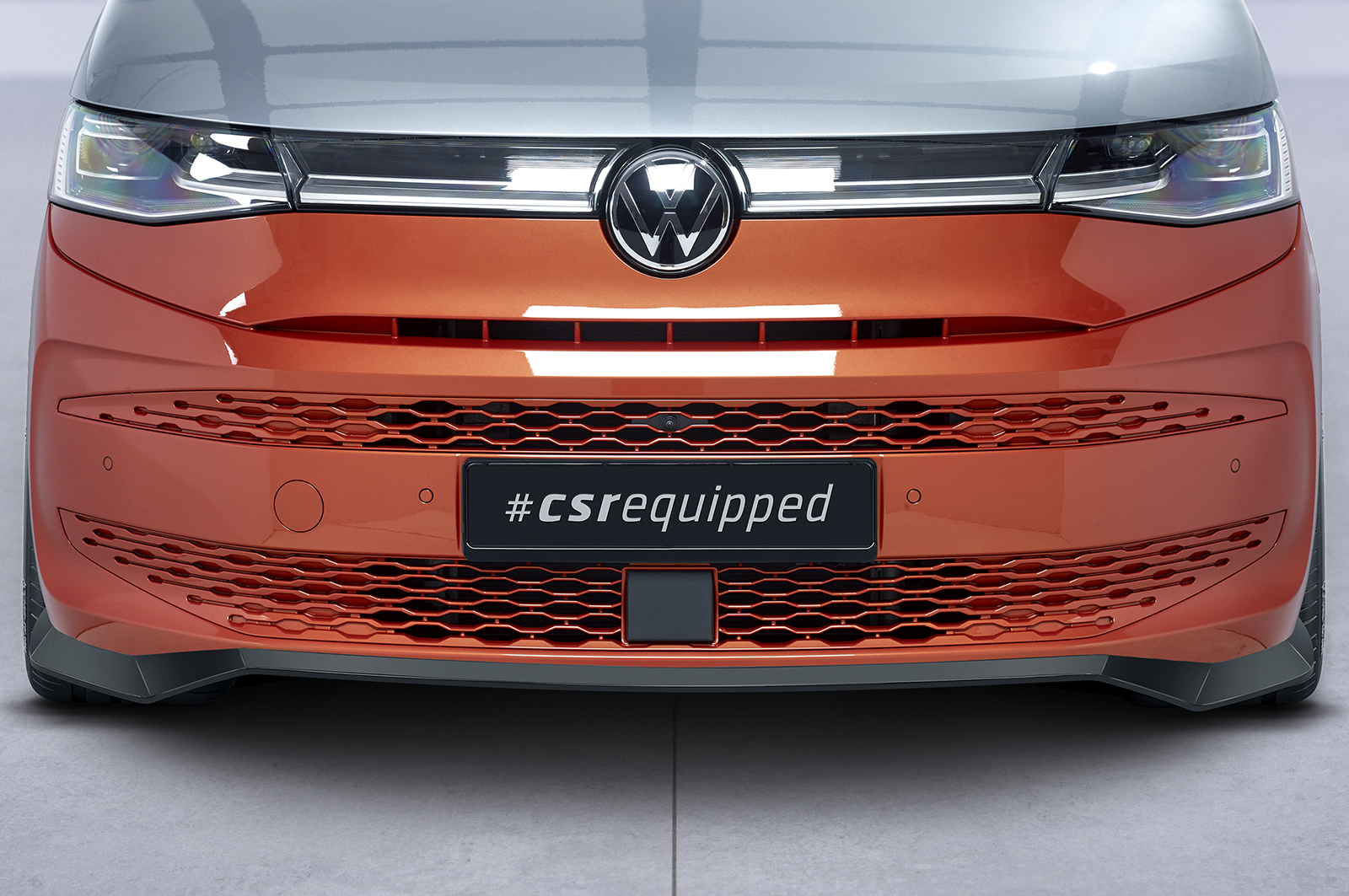 Voorspoiler Volkswagen Transporter T7 CSR Glans Zwart