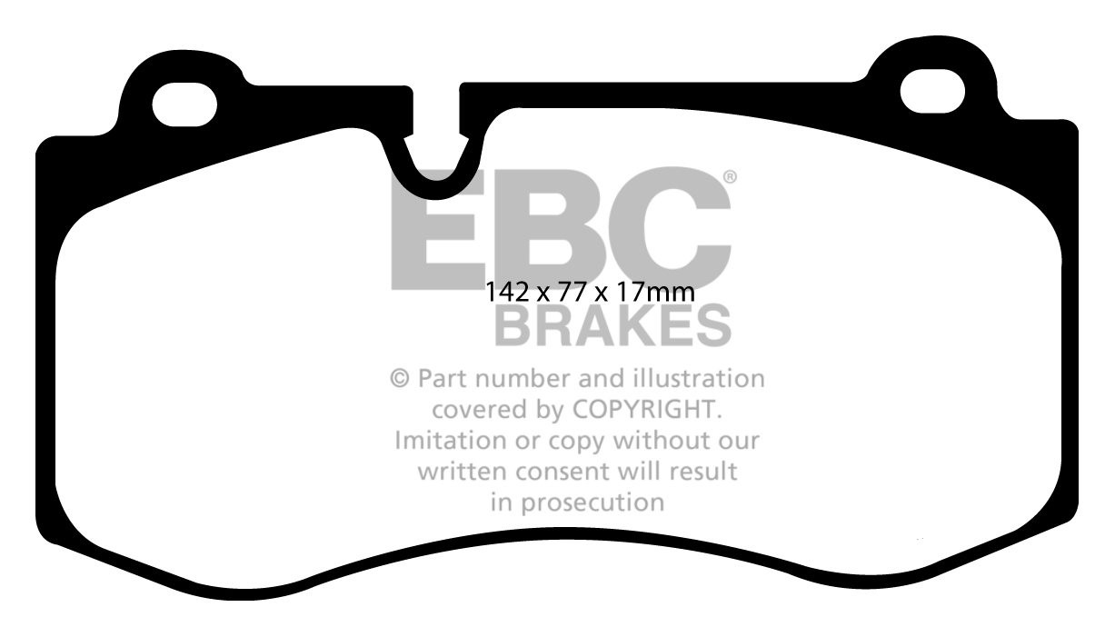 EBC Brakes MERCEDES S-Class (W221) S500 2005-.. Remblokken voorz