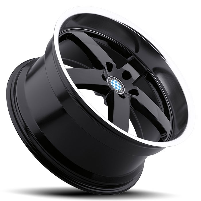Velgen Beyern Rapp 20x10 5x120 ET25 Glanzend Zwart + Machined Ra
