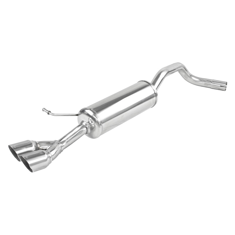 100% Inox Sport Exhaust  Skoda Fabia (NJ) 1.2 TSI 90-110hp 2014- 2x80mm Racing