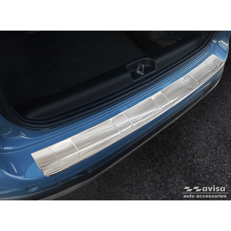 Stainless Steel Rear bumper protector  Fiat Panda III Cross 2020- incl. Hybrid 'Ribs'