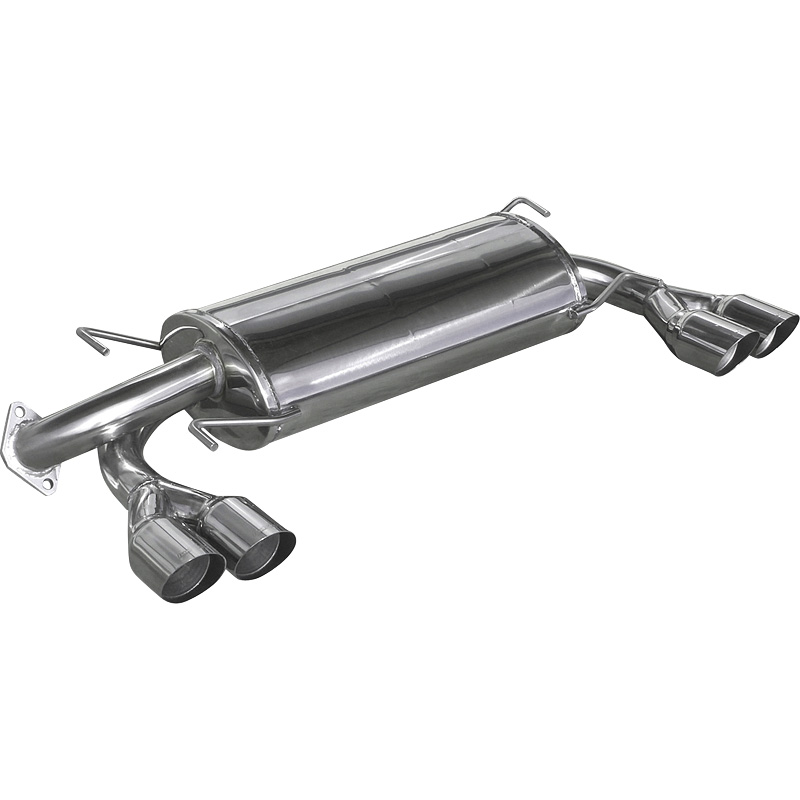 100% Inox Double Sport Exhaust  Subaru Impreza 2.5 WRX STi (300HP) 2008- Left/Right 2x102mm