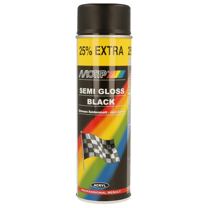 Motip Rallye Lacquer - Black satin gloss - 500ml