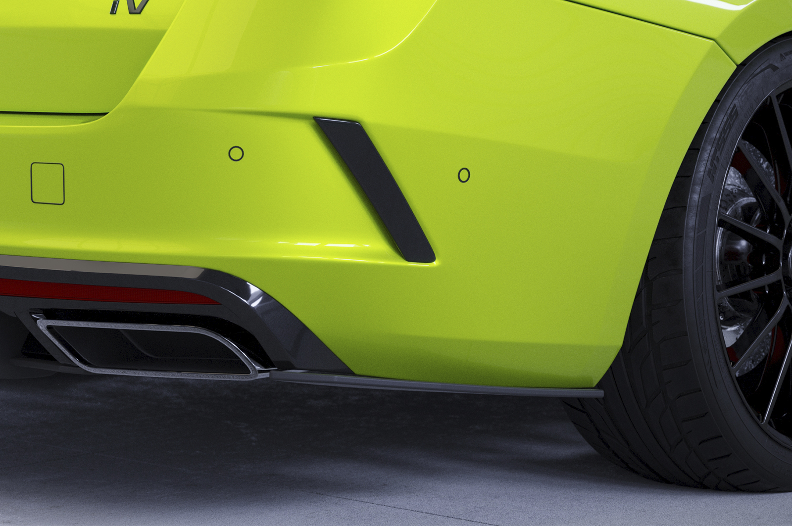 Zijdiffuser Skoda Octavia 4 VRS CSR Mat Zwart