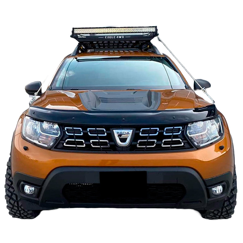 Motorkapluchtinlaat (Scoop)  Dacia Duster I 2010-2017 & Duster II 2018-2024 - Matzwart